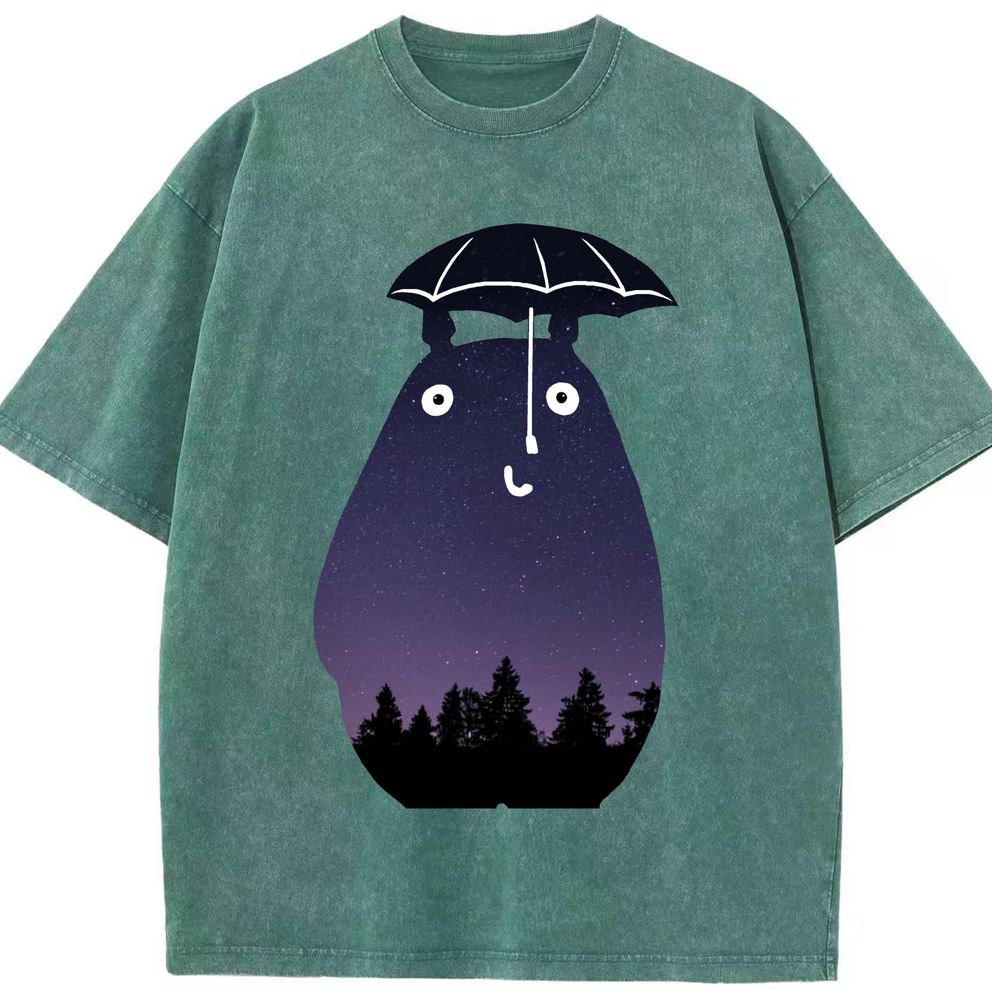 （画像用） となりのトトロ 草壁メイ 草壁サツキ My Neighbor Totoro Satsuki Kusakabe Mei Kusakabe 綿100% ヴィンテージ風 半袖Tシャツ（フロントプリント）